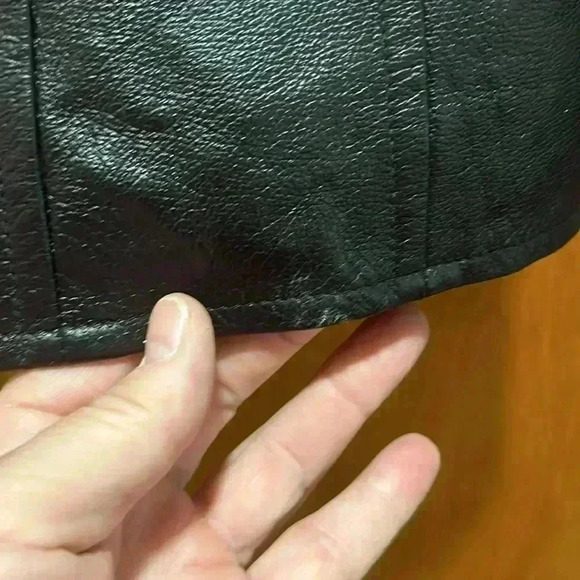 Leather jacket. Size 0 - Picture 7 of 8